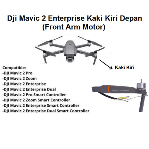 Front Left Arm Dji Mavic 2 Enterprise kaki Depan Kiri